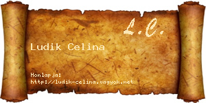 Ludik Celina névjegykártya